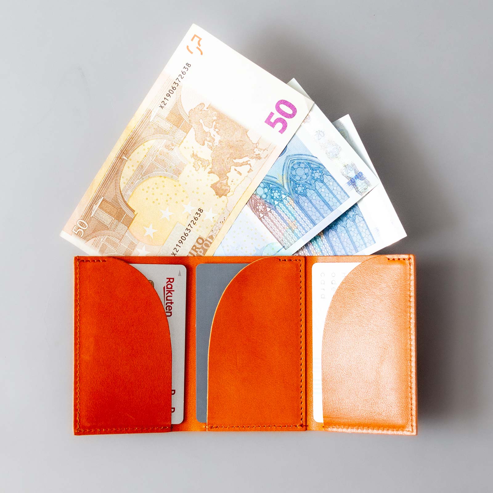 【栃木レザー】三つ折り財布