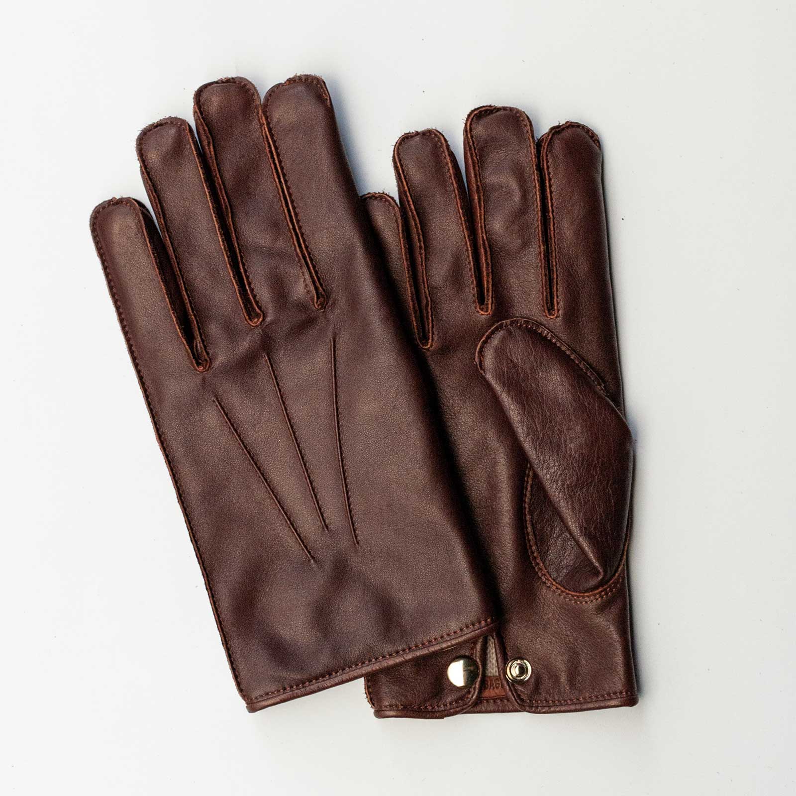 【カシミヤ】WASHABLE LEATHER GLOVES-[BUSINESS]